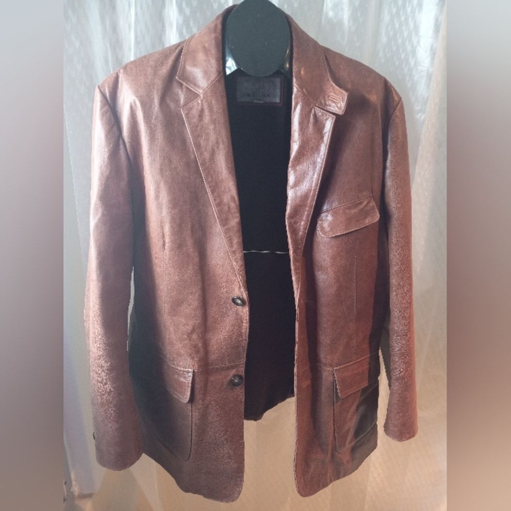 Willsons Leather M. Julian Brown Leather Jacket Size XL